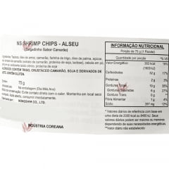Salgadinho Importado Coreano Sabor Camarão  - Shrimp Flavoured Chips 75 gramas