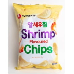 Salgadinho Importado Coreano Sabor Camarão  - Shrimp Flavoured Chips 75 gramas