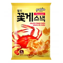 Salgadinho Importado Coreano Sabor Caranguejo Crab Chips Paldo - 50 gramas 