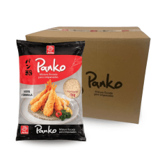 Caixa de Farinha Panko para Empanados Mistura Flocada  Alfa -10 Kg (10 Pacotes)