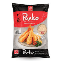 Caixa de Farinha Panko para Empanados Mistura Flocada  Alfa -10 Kg (10 Pacotes)