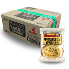 Caixa de Lamen Coreano Cremoso Gompaghtetti Sabor Carne Paldo 110g - 16 Pacotes