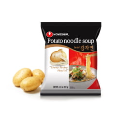 Caixa de Lamen Coreano Sabor Batata Picante Noodle 100 gramas - 20 pacotes