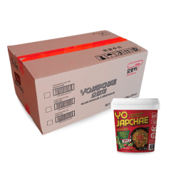 Caixa de Macarrão Coreano de Batata Doce Vegetariano Sabor Apimentado Yo Japchae 38 gramas - 30 Copos Caixa de Macarrão Coreano de Batata Doce Vegetariano Sabor Apimentado Yo Japchae 38 gramas - 30 Copos