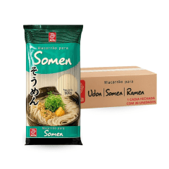 Caixa de Macarrão Somen Alfa 500 gramas - 20 Pacotes Caixa de Macarrão Somen Alfa 500 gramas - 20 Pacotes