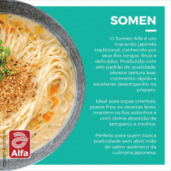 Caixa de Macarrão Somen Alfa 500 gramas - 20 Pacotes Caixa de Macarrão Somen Alfa 500 gramas - 20 Pacotes