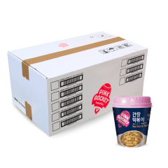 Caixa de Topokki Bolinho de Arroz Coreano Instantâneo sabor Molho Shoyu Pink Rocket Copo 120 gramas - 30 Copos Caixa de Topokki Bolinho de Arroz Coreano Instantâneo sabor Molho Shoyu Pink Rocket Copo 120 gramas - 30 Copos