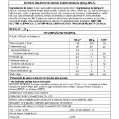 Caixa deTopokki Bolinho de Arroz Coreano Instantâneo sabor Picante Original Pink Rocket Copo HALAL 120 gramas - 30 Copos