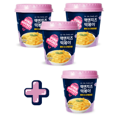[COMPRE 3 E GANHE 1] Topokki Bolinho de Arroz Coreano Instantâneo sabor Macarrão e Queijo -120 gramas
