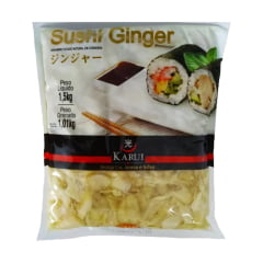Conserva de Gengibre Fatiado Natural Choga Gari Karui Sushi Ginger - 1,01 Kg (Drenado)