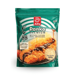 Farinha Panko Premium Alfa Mistura Flocada para Empanados - 500 gramas