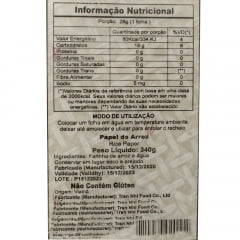 Folha de Arroz (Rice Paper) Harumaki Sring Rolls Skin TOWA – 340 gramas