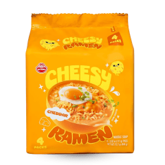 Kit de Lamen Coreano Otoki Cheesy Ramen Sabor Cheddar 111 gramas - 4 Pacotes Kit de Lamen Coreano Otoki Cheesy Ramen Sabor Cheddar 111 gramas - 4 Pacotes