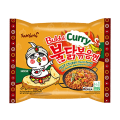 Kit de Lamen Coreano Super Picante Buldak Curry Samyang 140g - 5 Pacotes