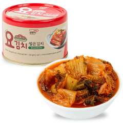 Kit Kimchi Coreano Acelga Condimentada Apimentada Yokimchi 160g - 3 Latas