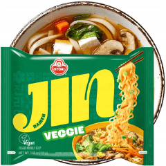 Kit Lamen Coreano Jin Ramen Sabor Vegetariano Veggie Ottogi 110 gramas - 4 Pacotes
