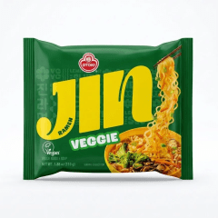 Kit Lamen Coreano Jin Ramen Sabor Vegetariano Veggie Ottogi 110 gramas - 4 Pacotes