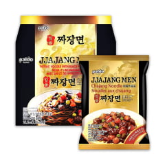 Kit Lamen Coreano Jjajangmen Tipo Chajangmen Paldo 200 gramas - 4 Pacotes