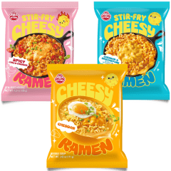 Kit Lamen Coreano Sabor Queijo Cheddar Sitr-Fry Ramen Ottogi - 3 Sabores Kit Lamen Coreano Sabor Queijo Cheddar Sitr-Fry Ramen Ottogi - 3 Sabores