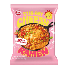 Kit Lamen Coreano Sabor Queijo Cheddar Sitr-Fry Ramen Ottogi - 3 Sabores
