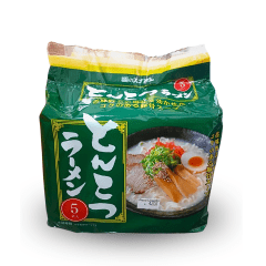 Kit Macarrão Instantâneo Japonês Sunaoshi Tonkotsu Caldo de Porco - 5 Unidades