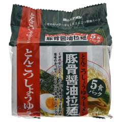 Kit Lamen Japonês Sunaoshi Tonkotsu Caldo de Porco com Shoyu - 5 pacotes