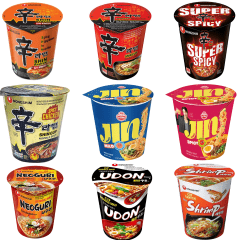 Kit Macarrão Lamen Copo Coreano KFood - 9 Sabores