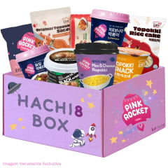 Kit Produtos Coreanos Hachi8 Box Especial Pink Rocket - 9 itens