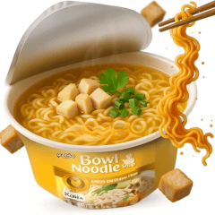 Lamen Coreano Bowl Noodle Sabor Frango Mild Paldo Copo - 86 gramas
