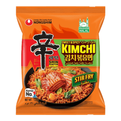 Lamen Coreano kimchi Ramyun Picante Stir Fry Halal Nongshim - 137 gramas Lamen Coreano kimchi Ramyun Picante Stir Fry Halal Nongshim - 137 gramas
