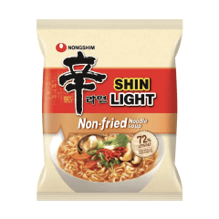 Lamen Coreano Non-Fried Shin Light Ramyun Picante Carne e Legumes - 97g