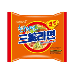 Lamen Coreano Sabor Carne & Vegetais Picante Samyang Ramyun - 120g