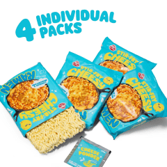 Kit Lamen Coreano Sabor Queijo Cheese & Mascarpone Ramen Ottogi 110 gramas - 4 Pacotes