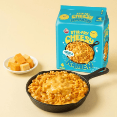 Kit Lamen Coreano Sabor Queijo Cheese & Mascarpone Ramen Ottogi 110 gramas - 4 Pacotes