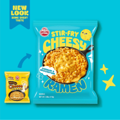 Kit Lamen Coreano Sabor Queijo Cheese & Mascarpone Ramen Ottogi 110 gramas - 4 Pacotes