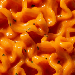 Kit Lamen Coreano Sabor Queijo Cheddar & Pimenta Chili Ramen Ottogi  110 gramas - 4 Pacotes
