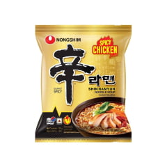 Lamen Coreano Shin Ramyun Frango Picante Noodle Soup - 120 gramas
