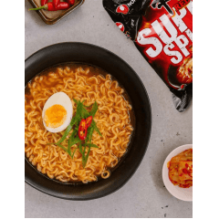 Lamen Coreano Shin Ramyun SUPER SPICY RED Picante Carne e Legumes - 120g