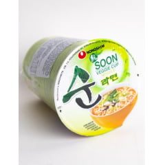 Lamen Coreano Vegetariano Suave Nongshim Soon Veggie Cup Copo - 67 gramas