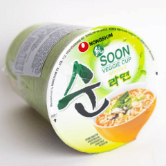 Lamen Coreano Vegetariano Suave Nongshim Soon Veggie Cup Copo - 67 gramas