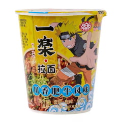 Lamen Oriental Naruto Copo Sabor Carne Apimentada Sichuan Naruto - 65 gramas