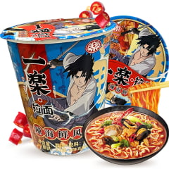 Lamen Oriental Naruto Copo Sabor Frutos do Mar Sasuke - 65 gramas