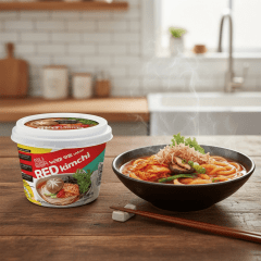 Macarrão Coreano Bowl Nurea Udon Sabor Kimchi - 225 gramas