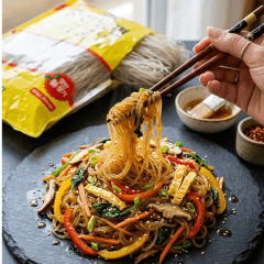 Macarrão Coreano de Batata Doce Harusame Vermicelli - 500 Gramas
