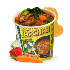 Macarrão Coreano de Batata Doce Vegetariano Sabor Doce Yo Japchae Copo - 38 gramas