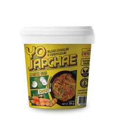 Macarrão Coreano de Batata Doce Vegetariano Sabor Doce Yo Japchae Copo - 38 gramas