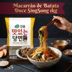 Macarrão de Batata Doce Harusame Coreano SingSong - 1000 Gramas