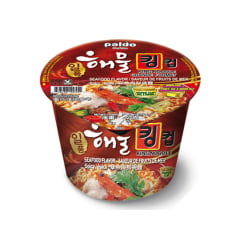 Lamen Coreano Seafood Ramen Sabor Frutos do Mar Paldo King Noodle - 110 gramas