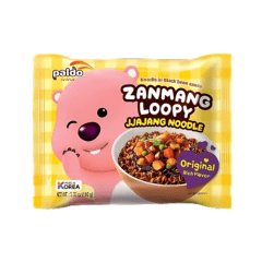 Macarrão Instantâneo Coreano Zanmang Loopy Jjajang Noodle Paldo - 110 gramas Macarrão Instantâneo Coreano Zanmang Loopy Jjajang Noodle Paldo - 110 gramas