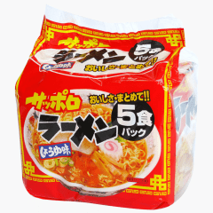 kit Lamen Japonês Sapporo Sabor Molho de Soja - 5x82g 